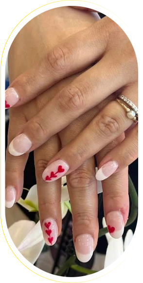 Nail manicure with art