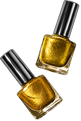 Gold Nail Polish Overlay
