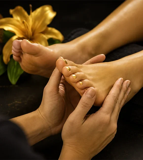 Pedicure and foot massage