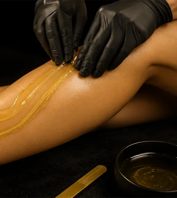 Professional leg waxing